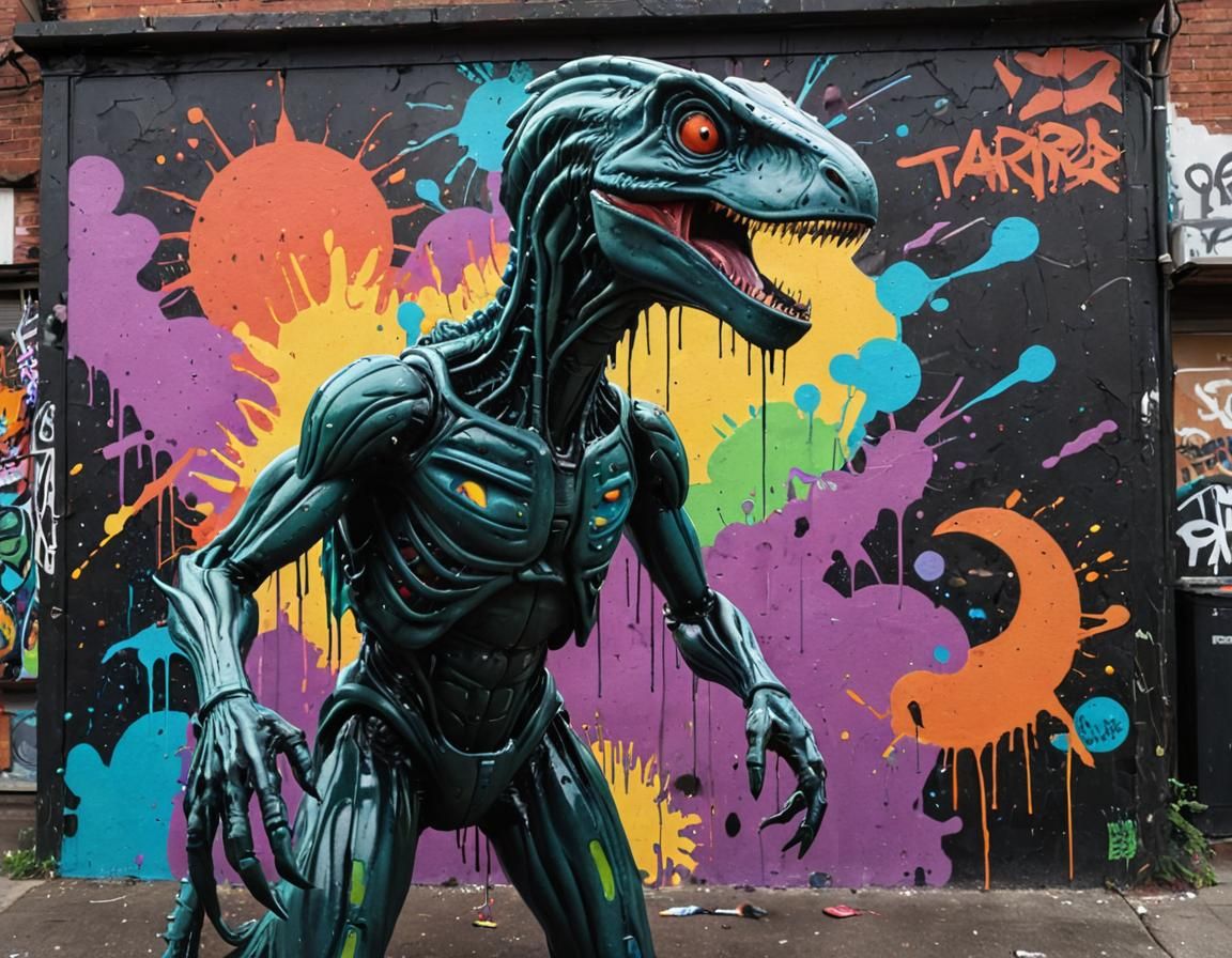 Extraterrestrial Invasion: Graffiti Art in Polychromatic Sty...