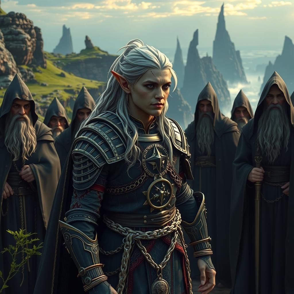 Elf Prisoner's Tribunal: A Fantasy Artscape