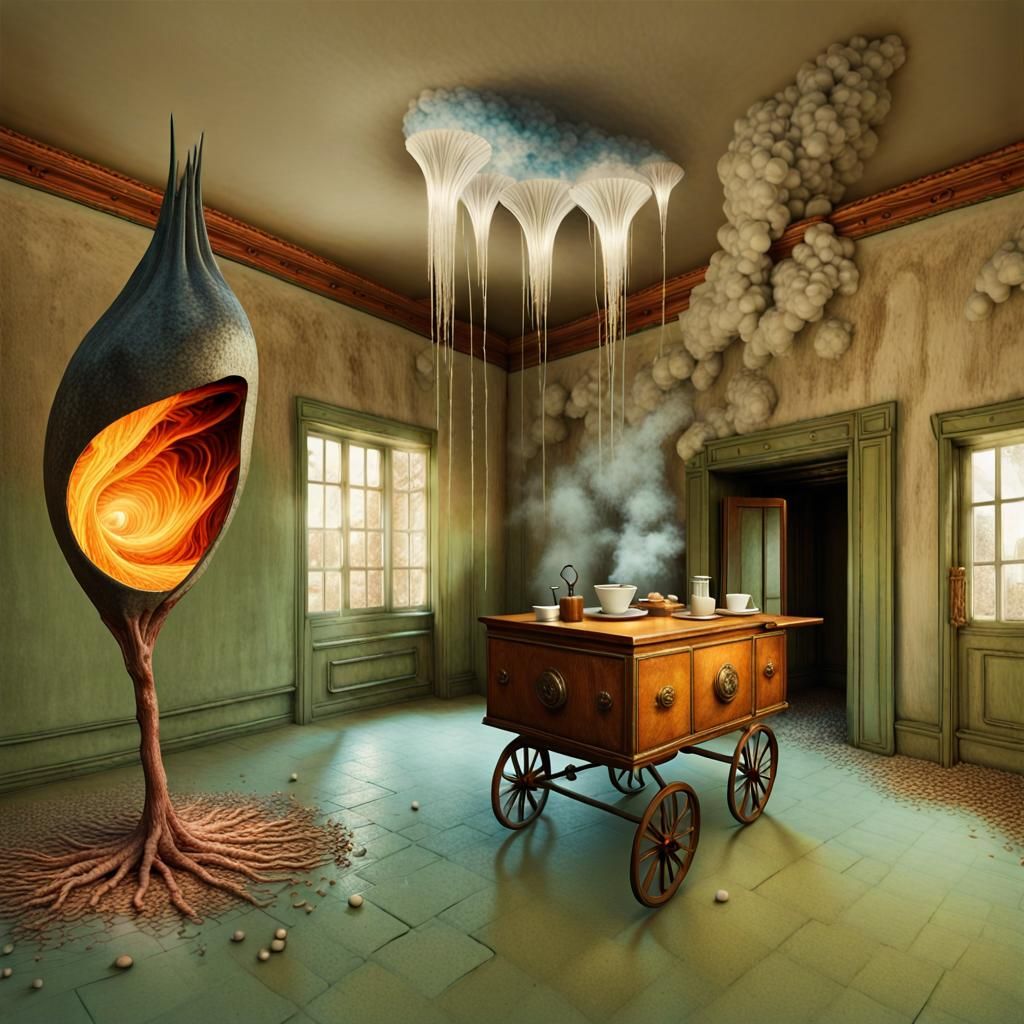 Magical Biological Prism in Surreal Photorealistic Style