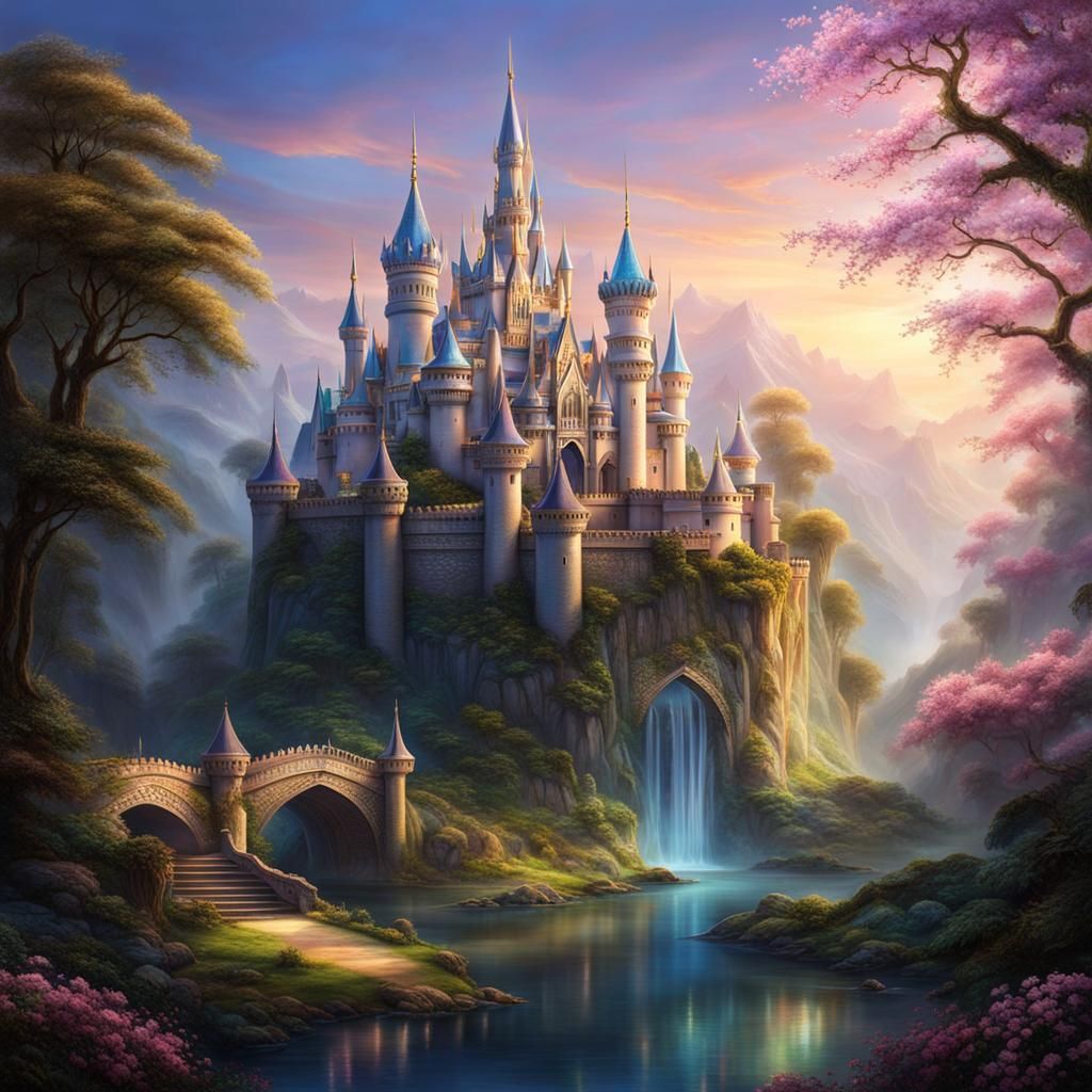 Ethereal Castle of Light and Serenity
