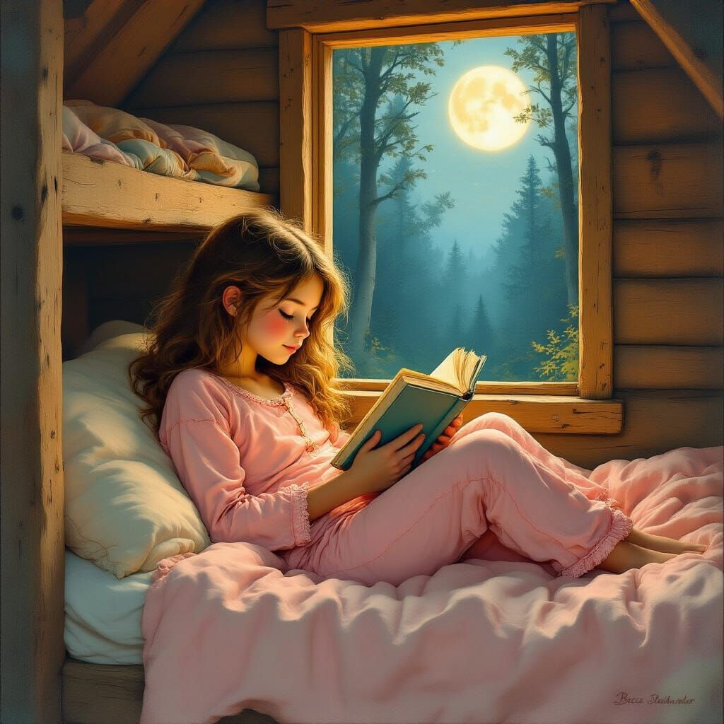 Cozy Reading Nook at Summer Camp