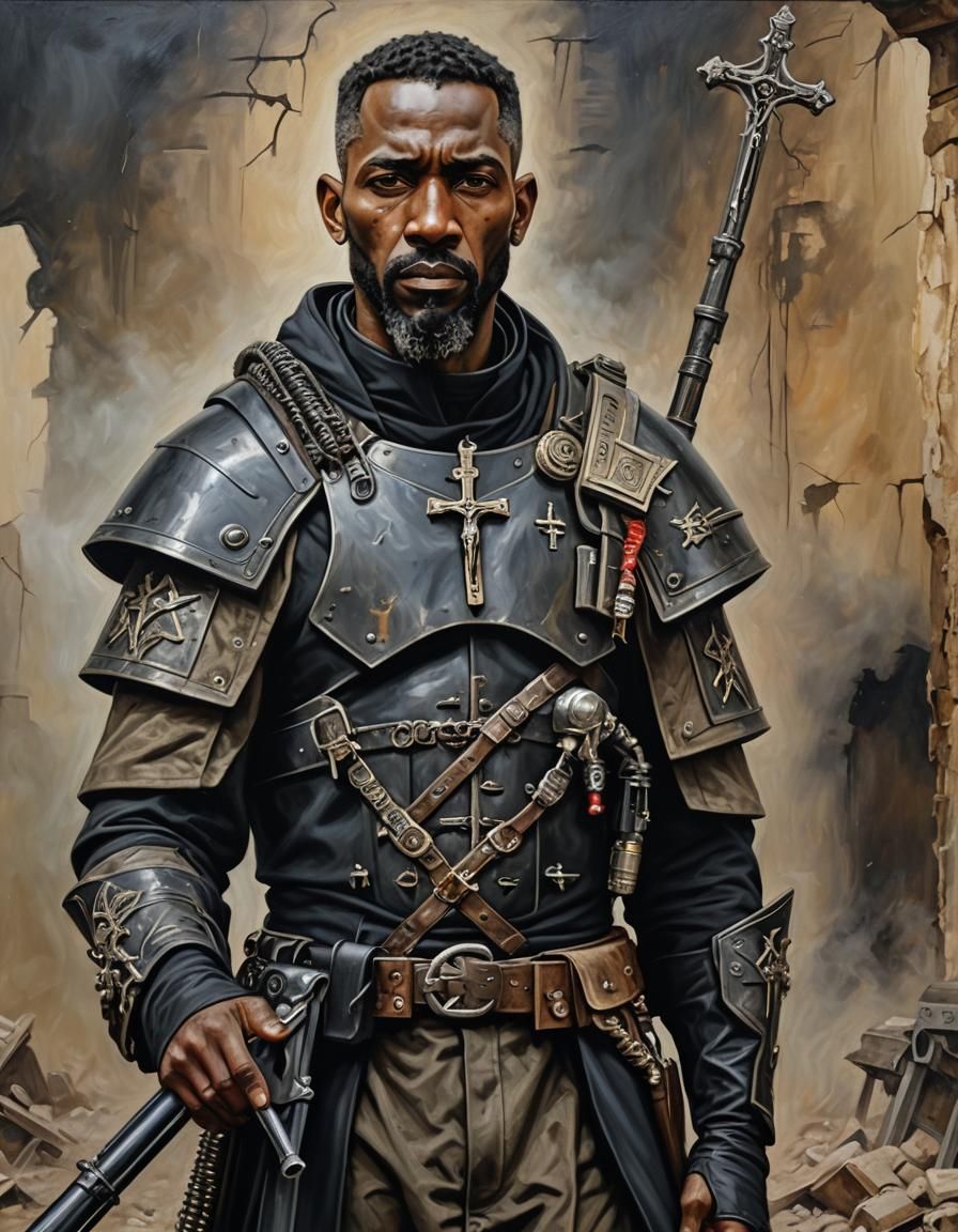 Post-Apocalyptic Priest Inquisitor with SPAS-12 Rifle