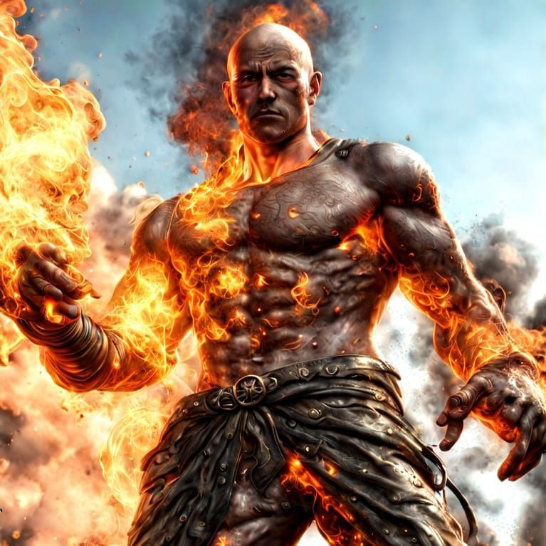 Surreal Flames in Hyperrealistic HDR