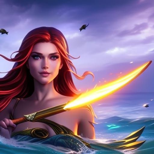 Beautiful Mermaid Fantasy Concept Art in HD