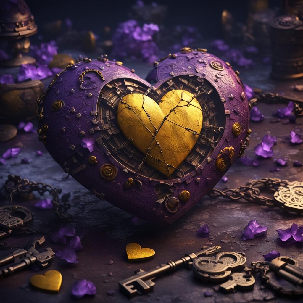 Dark Fantasy Broken Heart Key Art
