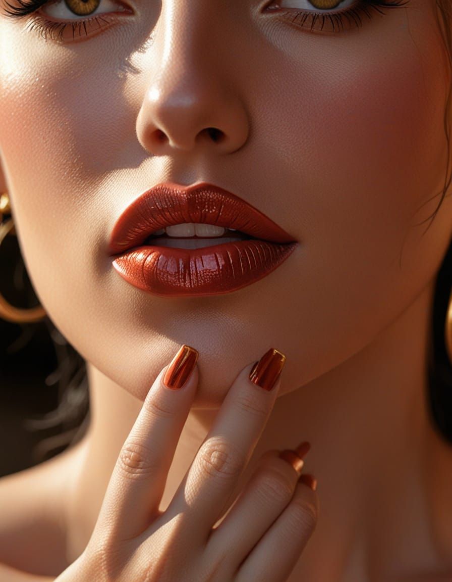 Erotic Comic Art of a Woman in Dynamic Pose