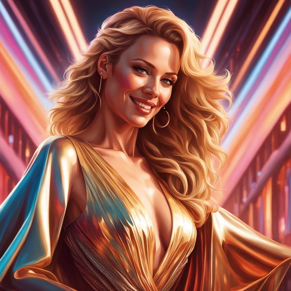 A pretty portrait of Kylie Minogue