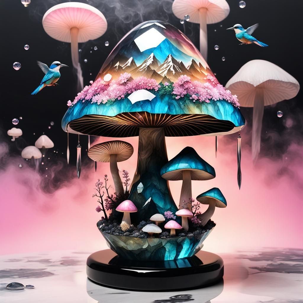 Japanese Labradorite Mountain Mushroom