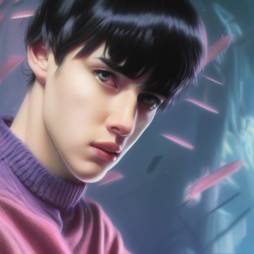 80's Anime Style Portrait with Dynamic Lighting