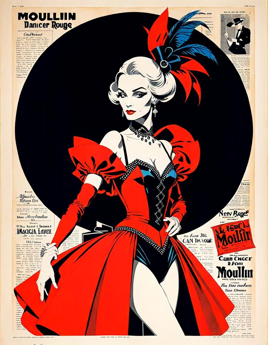 Carmen Dell’Orrifice Can-Can Dancer in Magical Realism