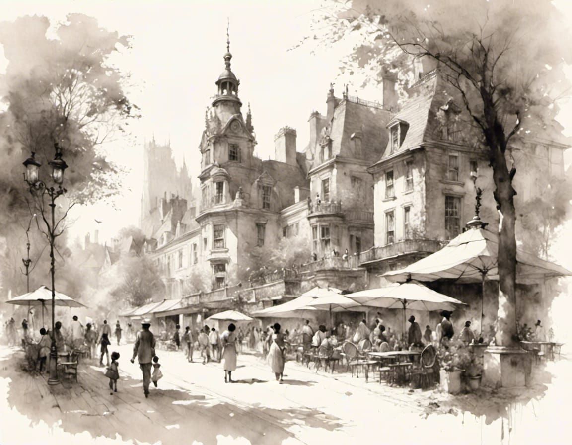 Itchycoo Park: A Sketch Art Rendition