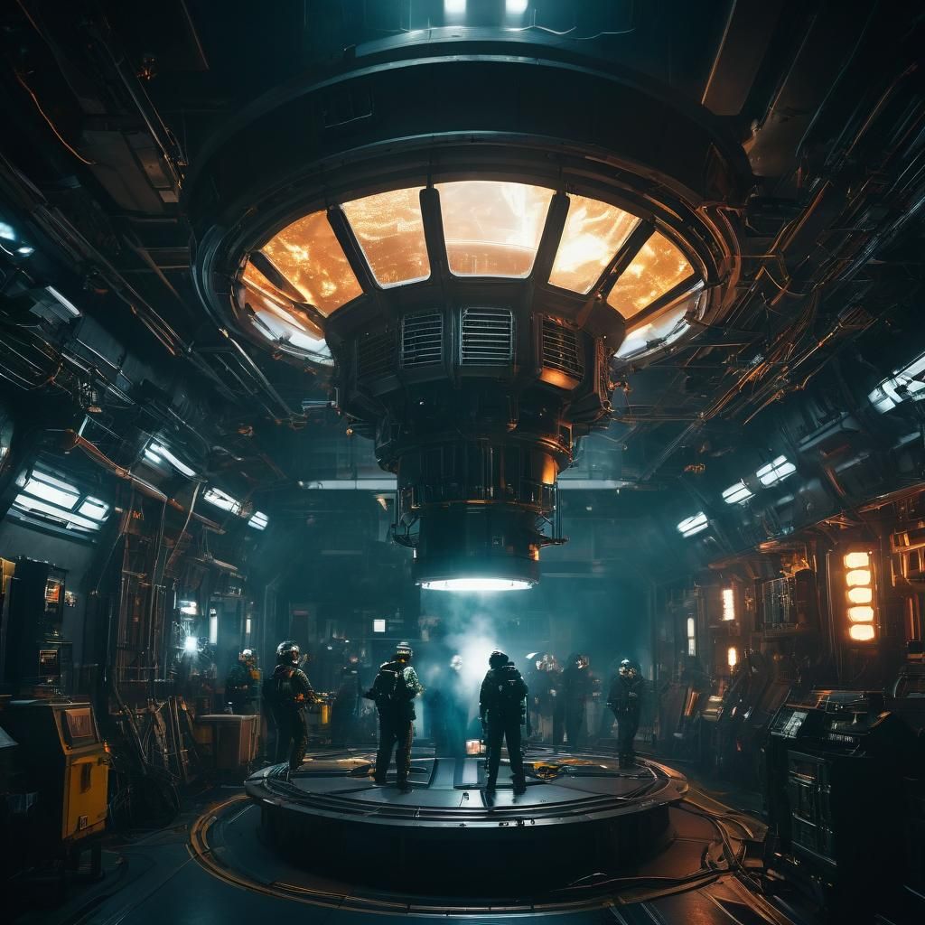 Space Station Reactor Meltdown: A Dramatic Sci-Fi Scene