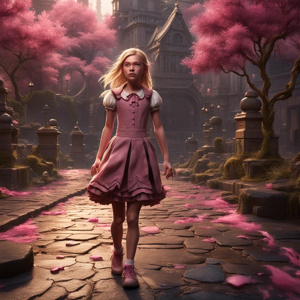 Distressed Girl in Old Dress: Fantasy Concept Art