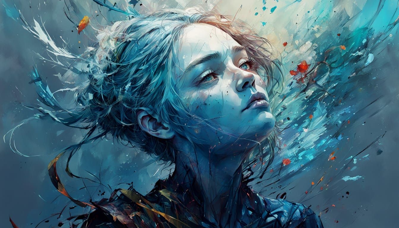 Breathtaking Fantasycore Landscape Portrait in Manga Style