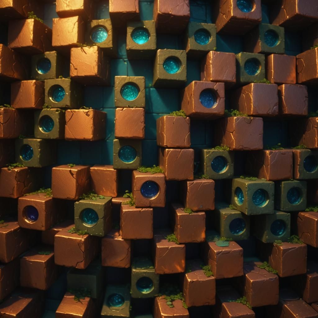 Mystical Copper Archway in Detailed Matte Painting