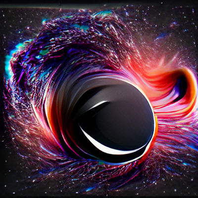 Abstract Geometric Forms Bursting Through Dimensions