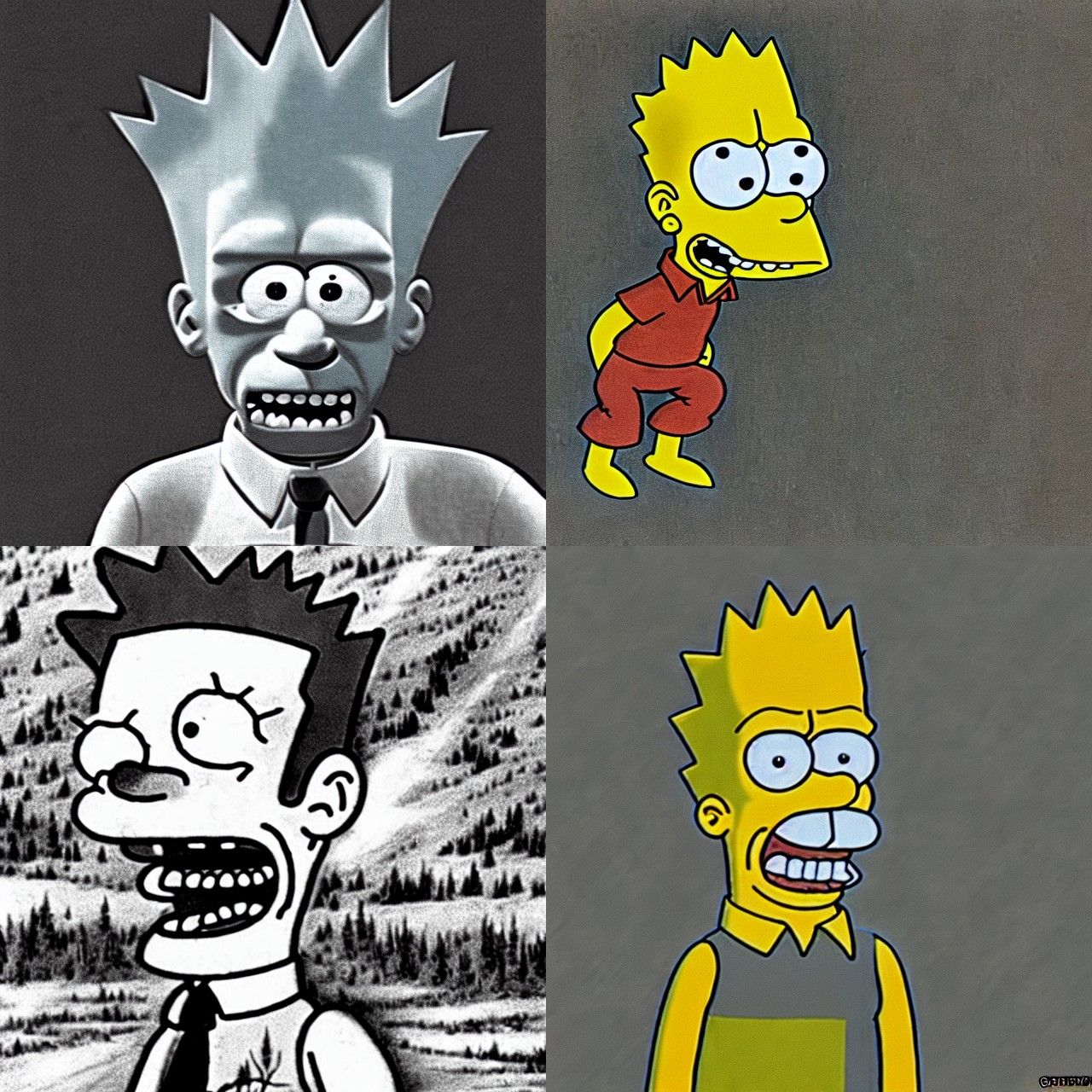 Creepy Bart Simpson at Dyatlov Pass Incident