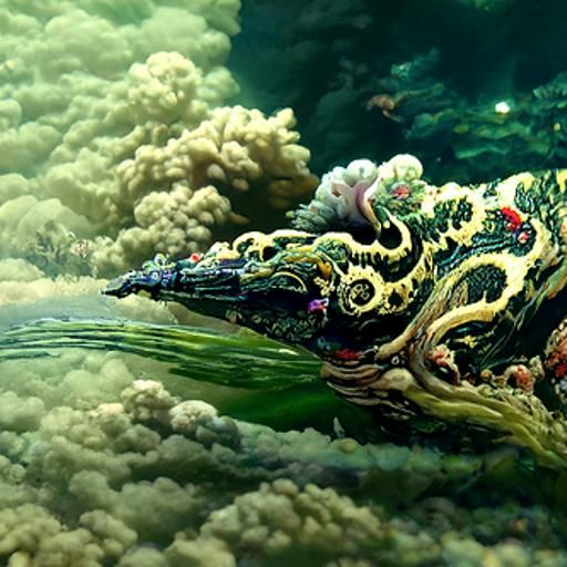 Surreal Sushi in Impossible World: Digital Illustration