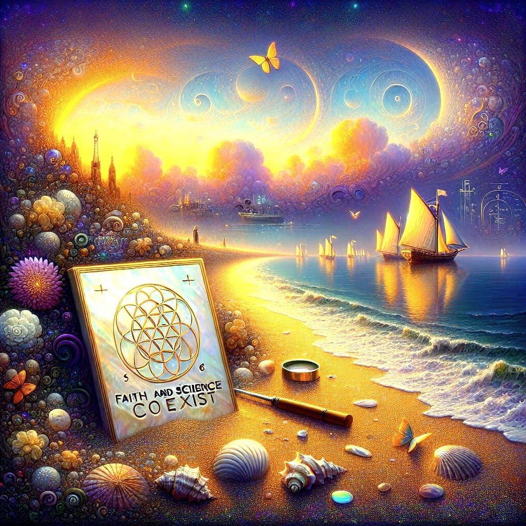 Faith and Science Coexist on Twilight Beach