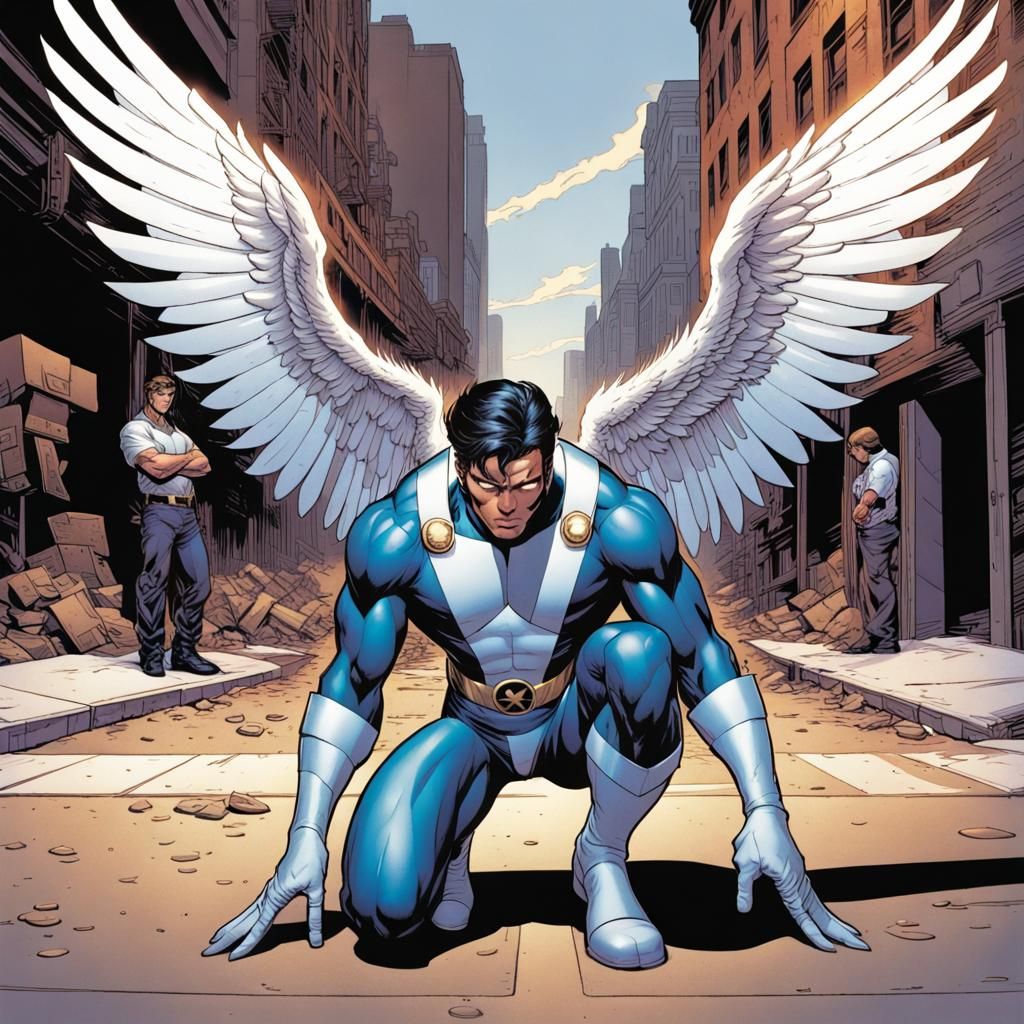 Archangel Crouches on the Streets: Comic Book Art