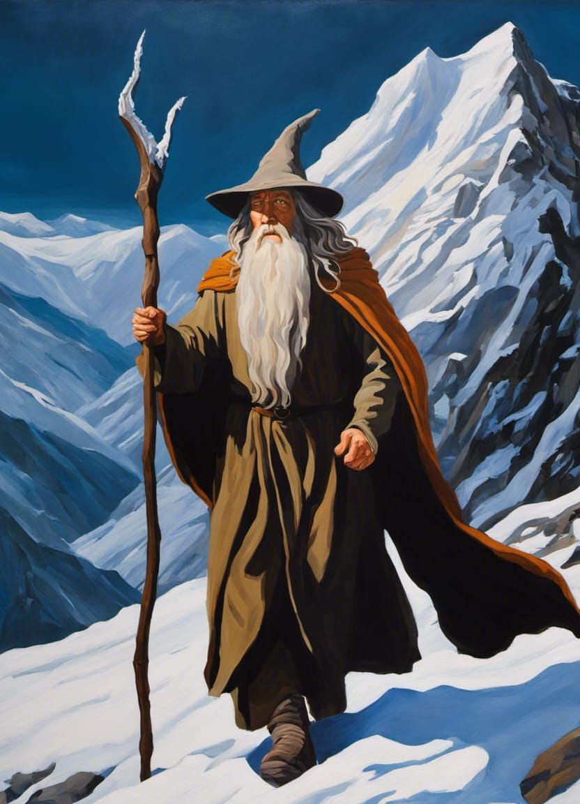 Gandalf and the Pass of Caradhras