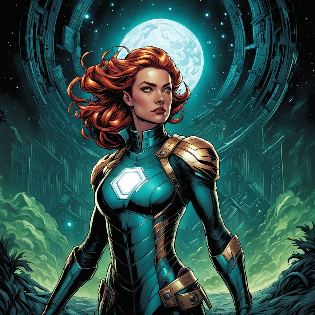 Comic Book Art of The Paradigm Girl