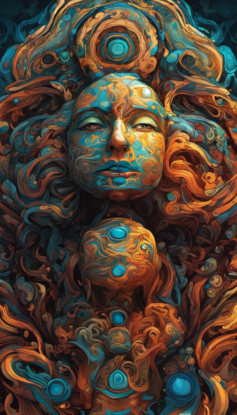 Abstract surreal spirit guide 30aug23