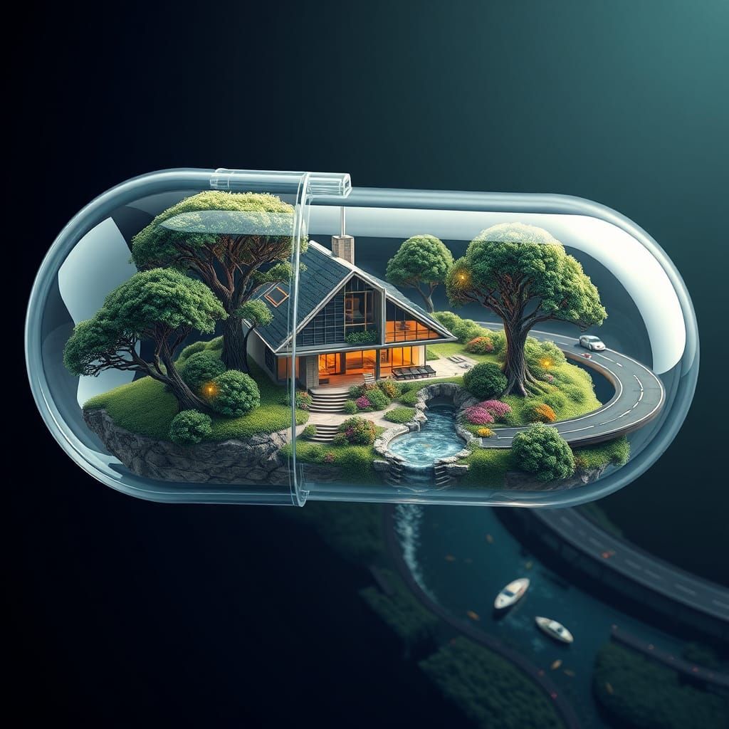 Futuristic Capsule Reveals Miniature Dreamlike World