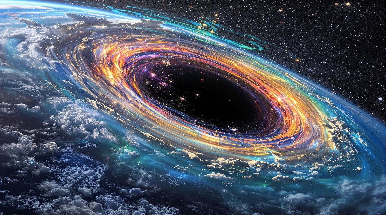 Black Hole Devouring Earth: A Hyper-Realistic Rendering