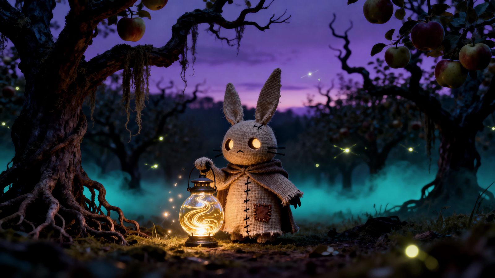 Haunted Harvest Spirit with Crystal Lantern