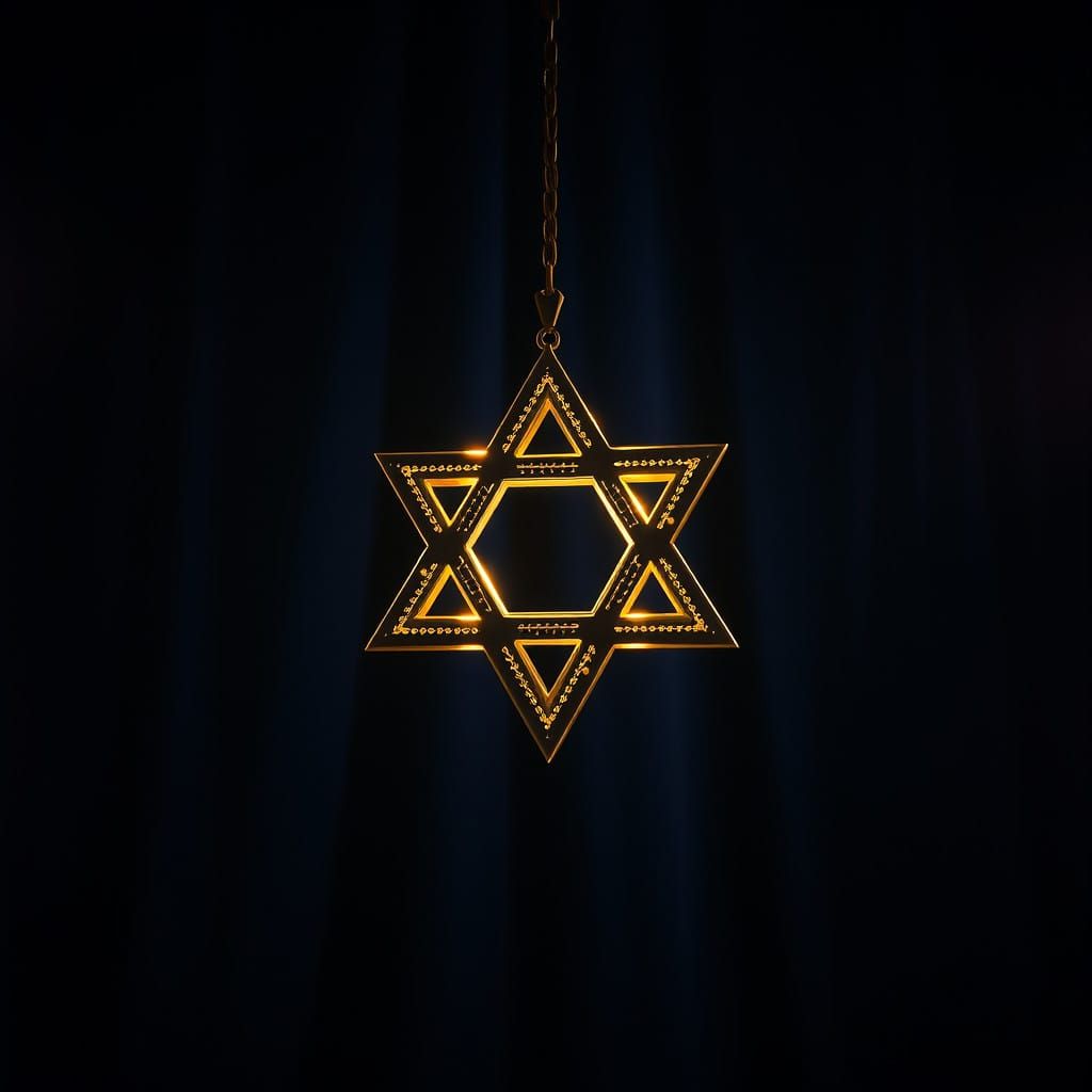 Majestic Star of David Glows in Cinematic Splendor