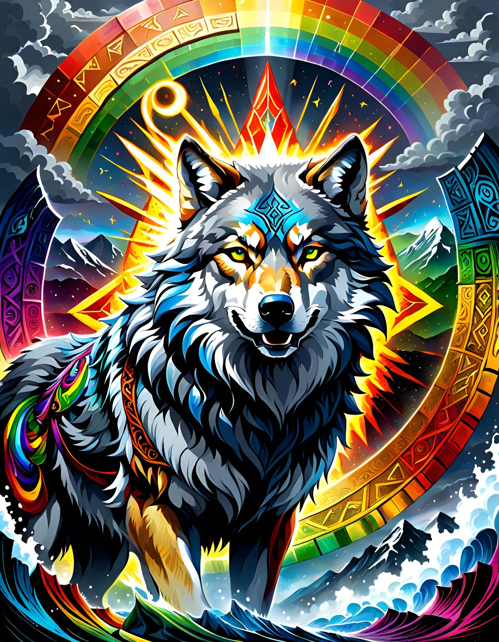 Alkore The Great Shadow Wolf from The South, by Lord Elboron