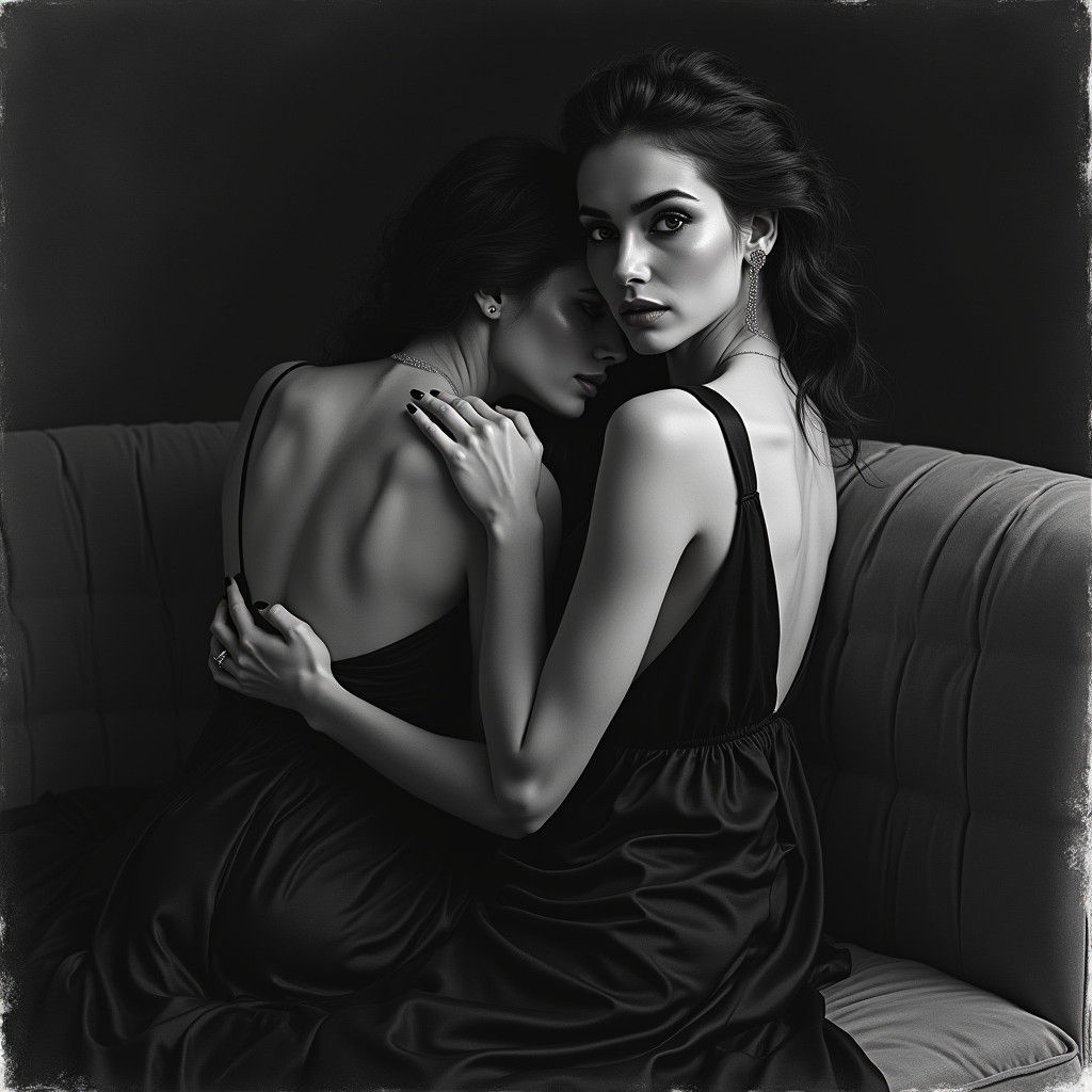 Ethereal Intimacy in Chiaroscuro