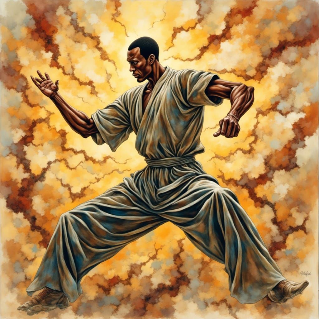 Ip Man Embodies Wing Chun Mastery in Dynamic Kung Fu Dance