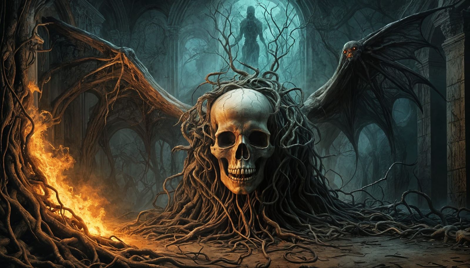 Ethereal Darkness Unveiled in Abandoned Mansion