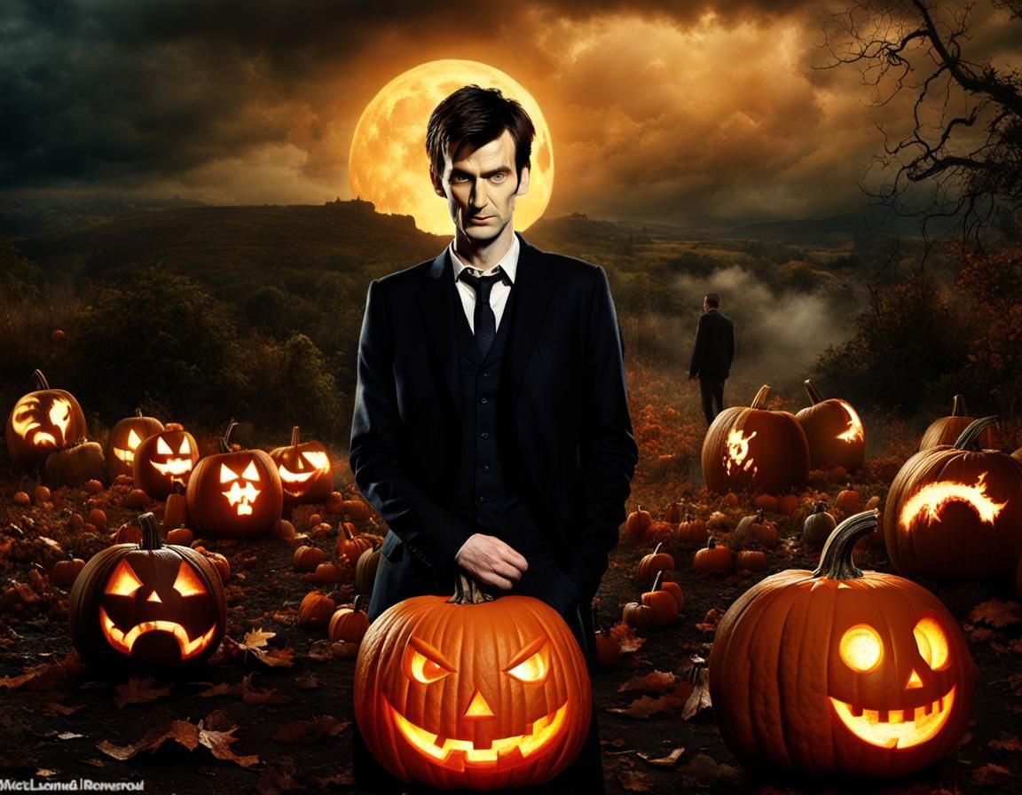 Sinister David Tennant Pumpkin Carving Portrait
