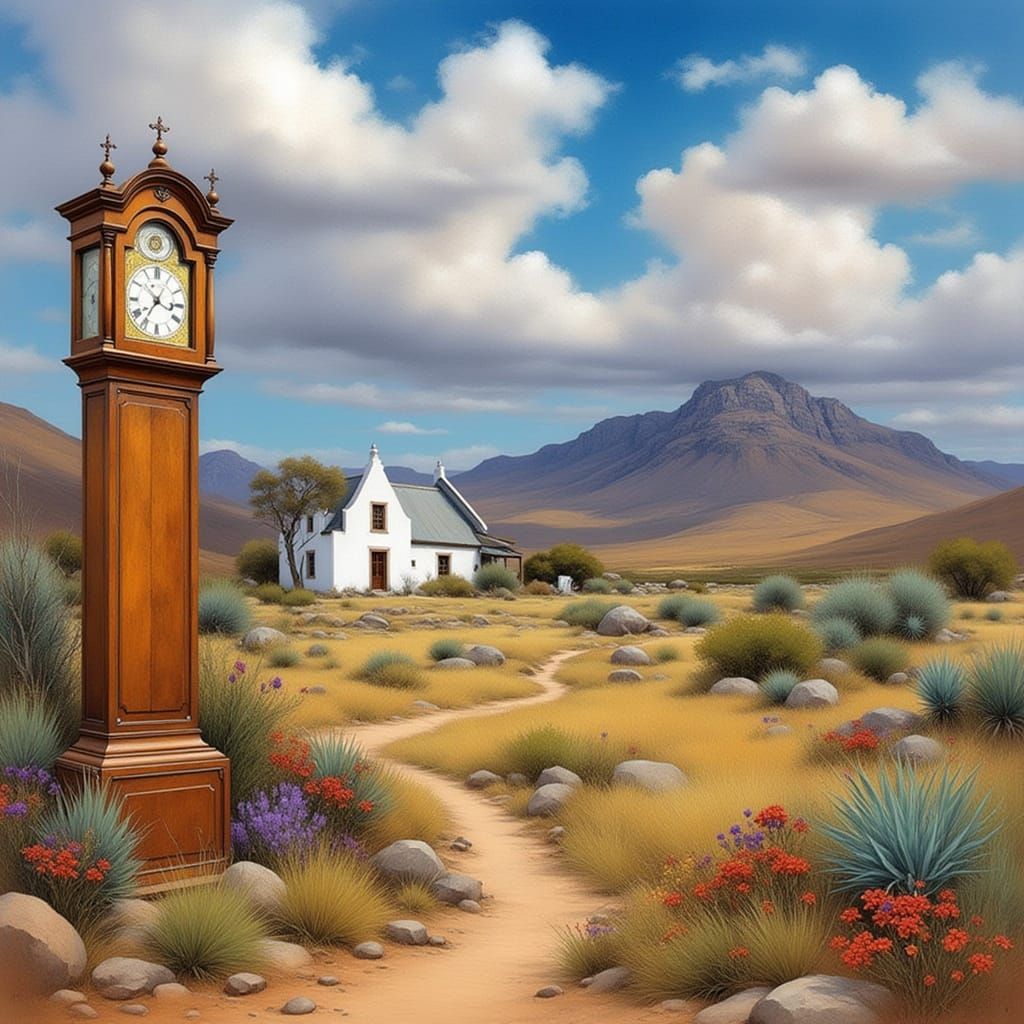 <lora:Africa - Karoo:1.0> <lora:Archetypal Images:1.0> A gra...