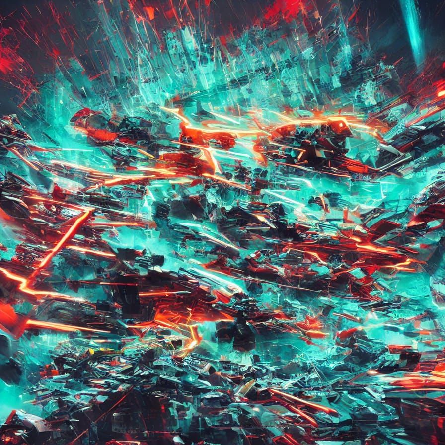 Electric Guitar Ignites Urban Skies in Epic Rock & Alternati...