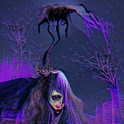 Menacing Night Hag in Shadow