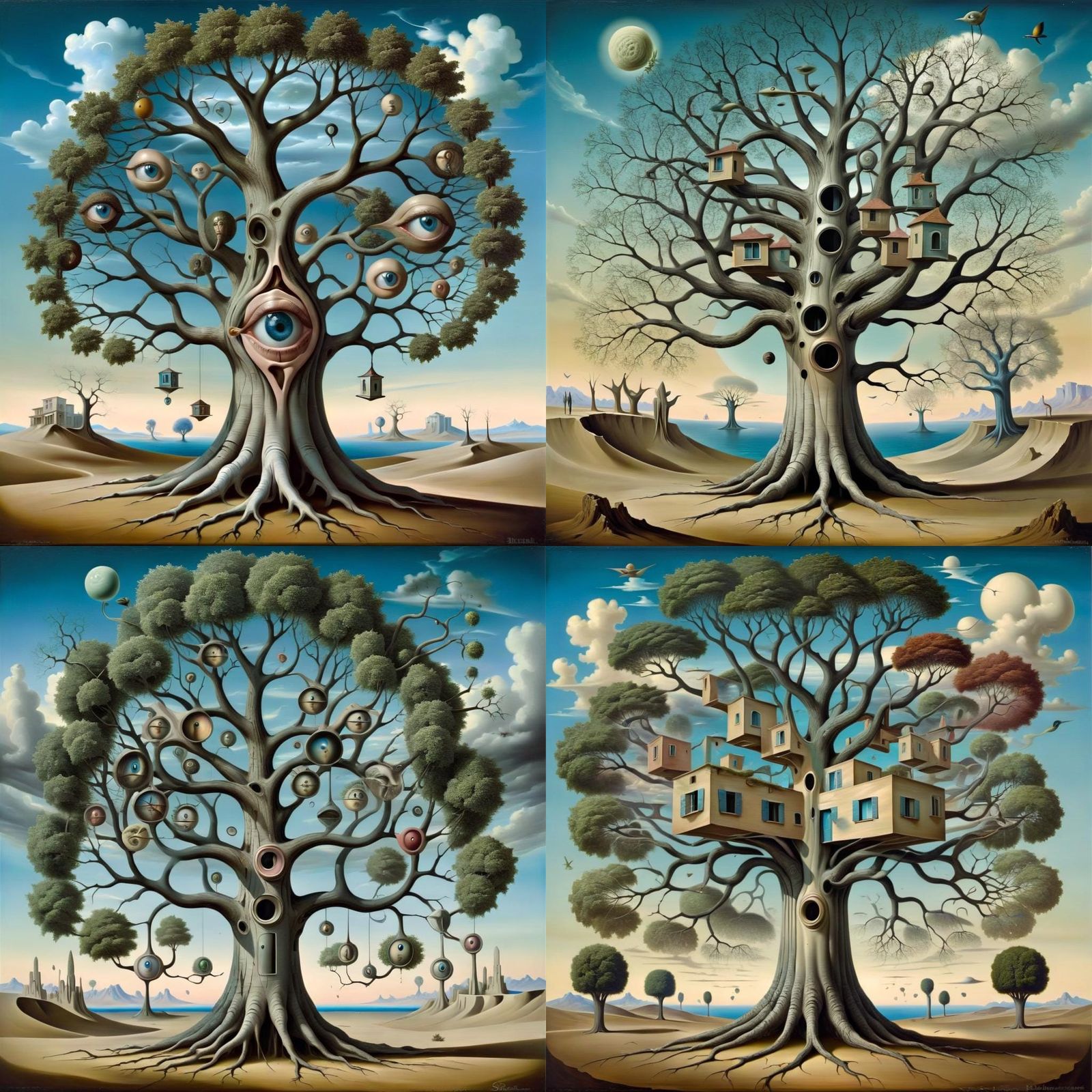Surrealist Tree of Dreams: A Surrealism Masterpiece