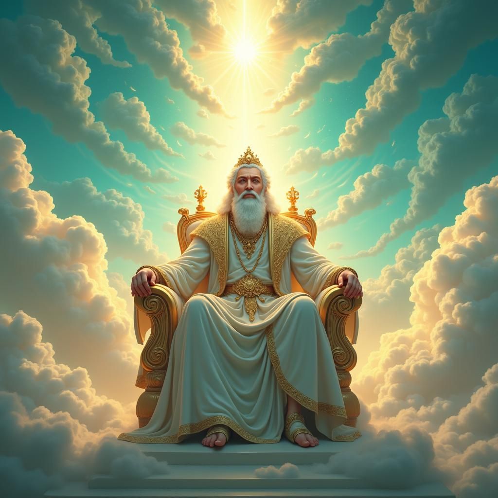 Majestic God on Heavenly Throne