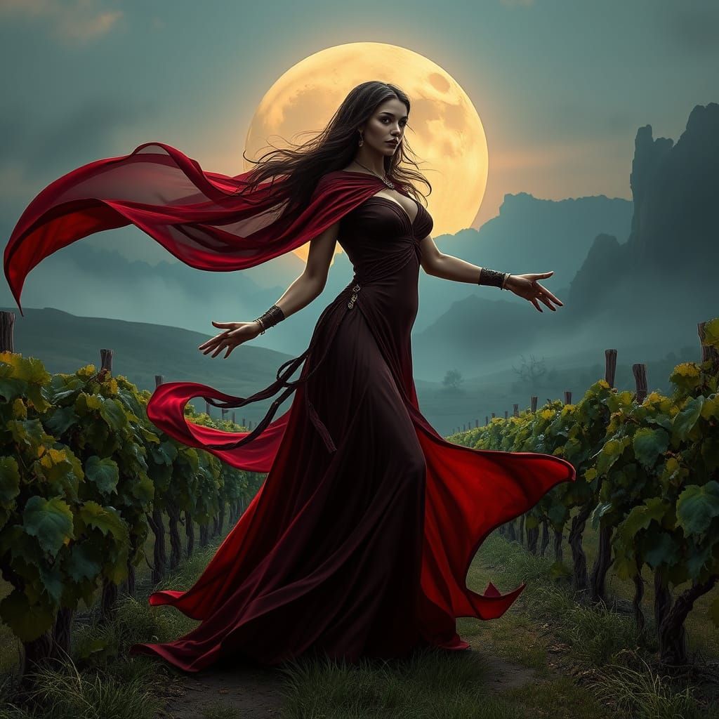 Sensual Sith Sorceress Tends Vineyard on Distant Planet in D...