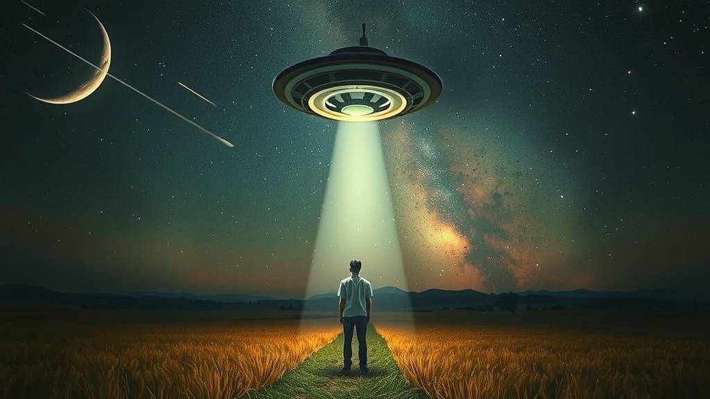 Ethereal Alien Abduction in a Cosmic Landscape