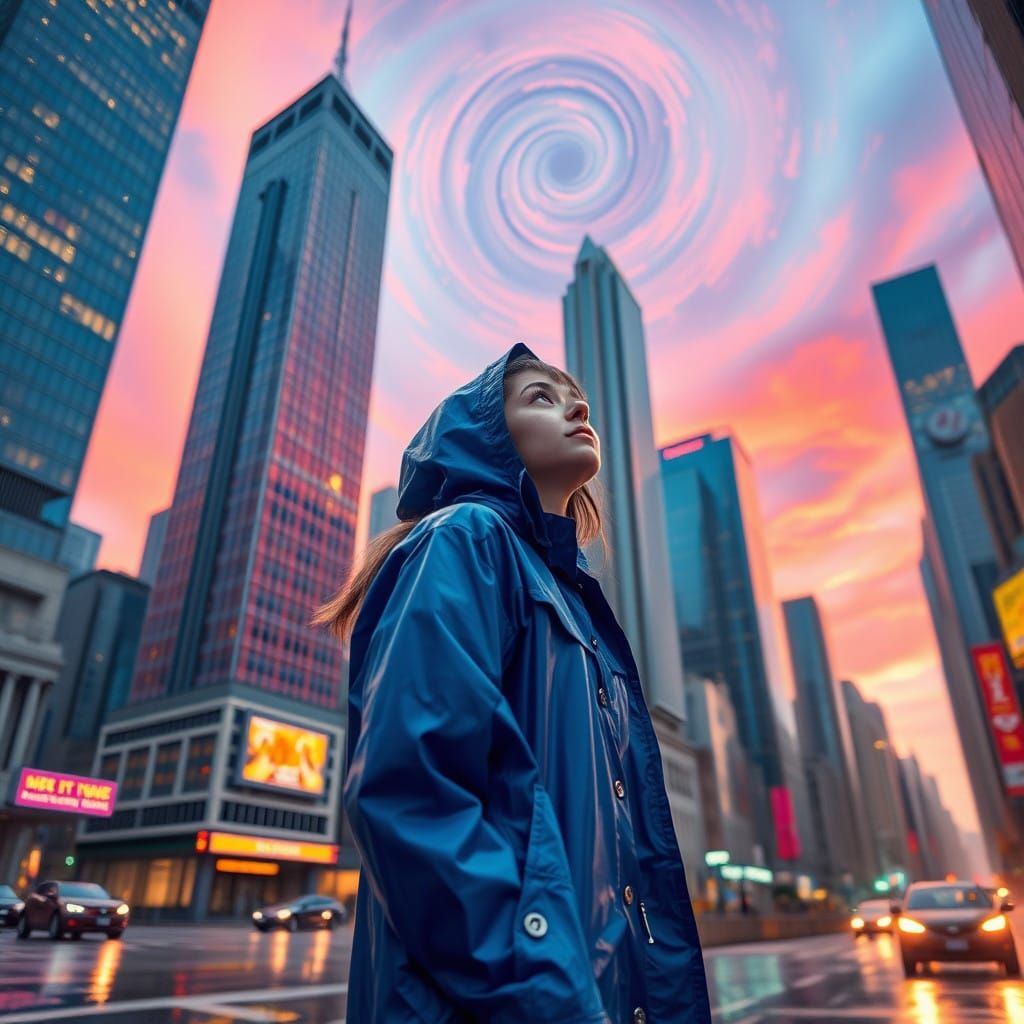 Wonderful Metropolis at Sunset