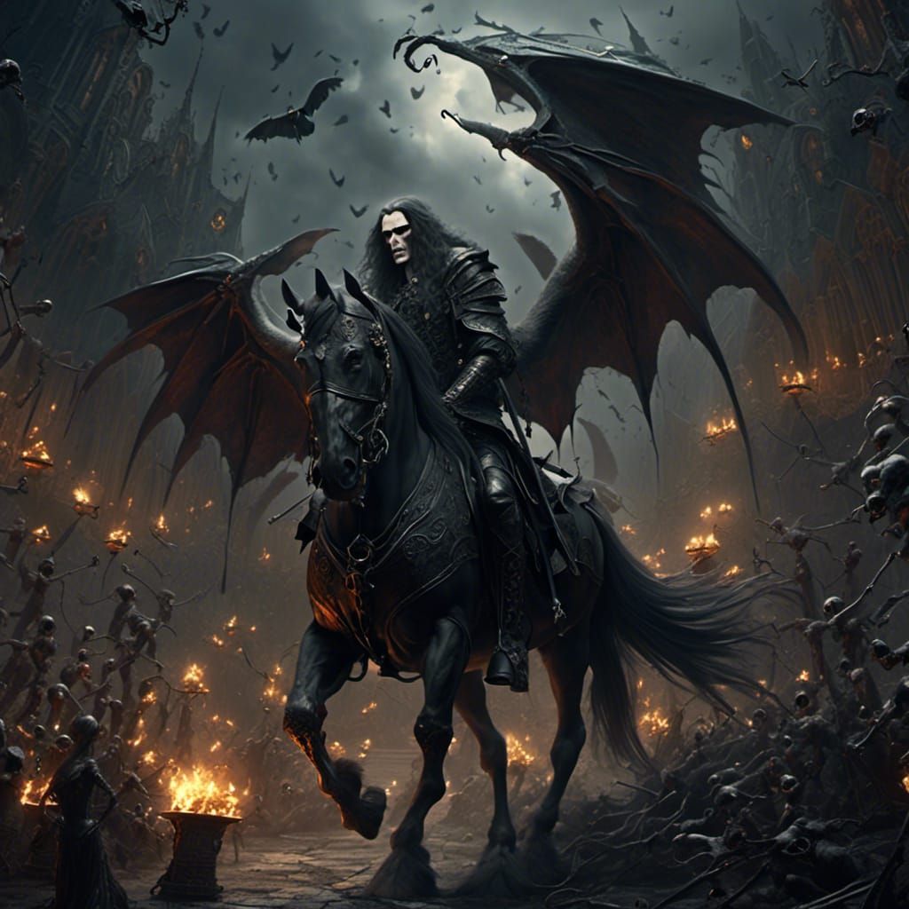 Dark Fantasy: Leona Sanctis in 3D Digital Art