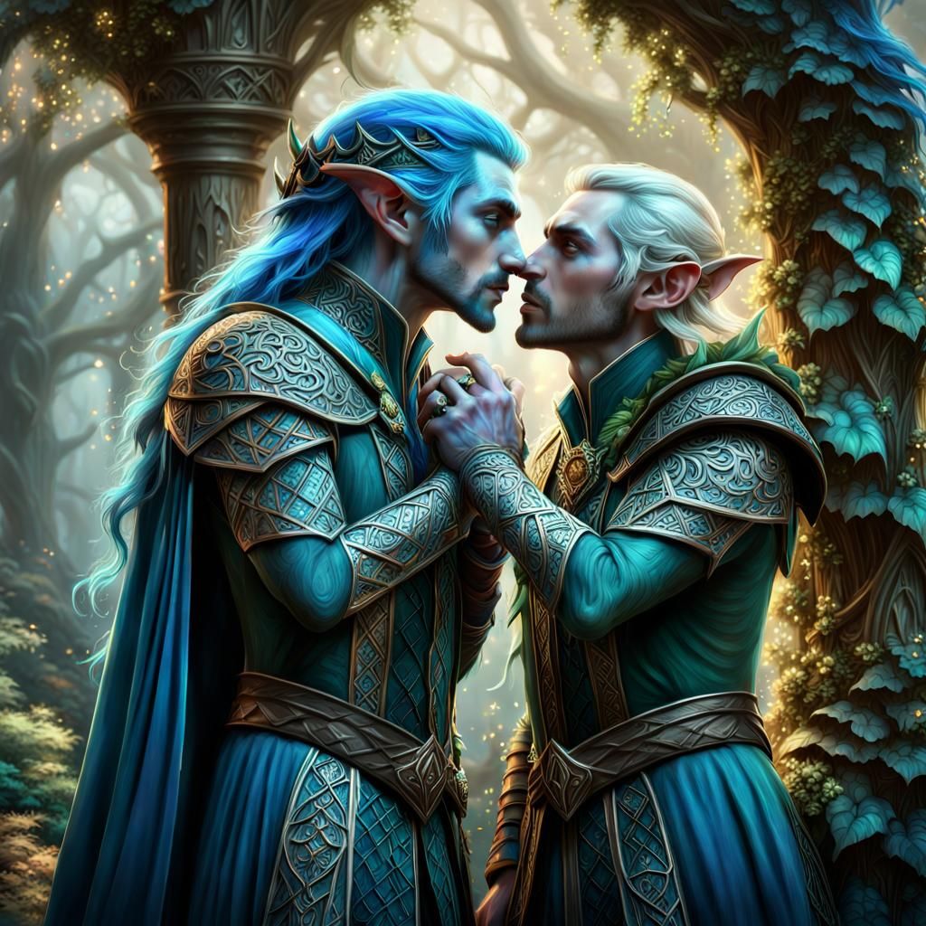 Enchanted Forest Wedding of Elves: Digital Matte Painting