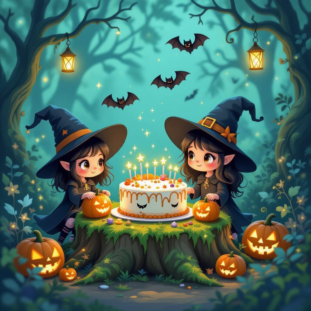 Whimsical Spooky Garden Birthday with Mythical Creatures