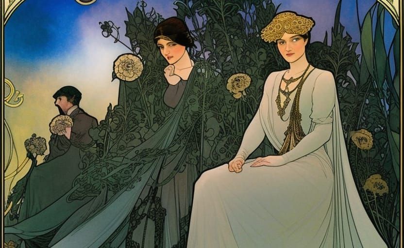 Steam-Punk Governess in Elegant Victorian Setting