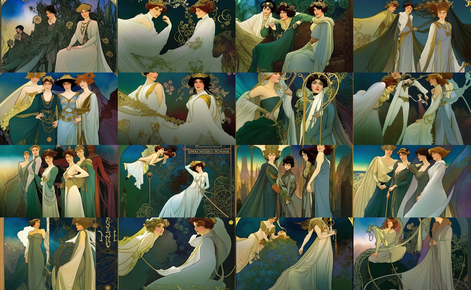 Gynoid Governess in Art Nouveau Graphic Novel