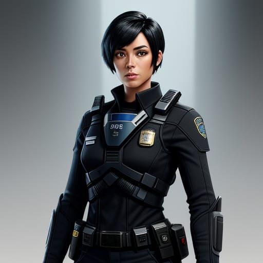 Scifi police officer...